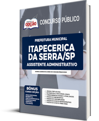 Apostila Prefeitura de Itapecerica da Serra - SP  - Assistente Administrativo