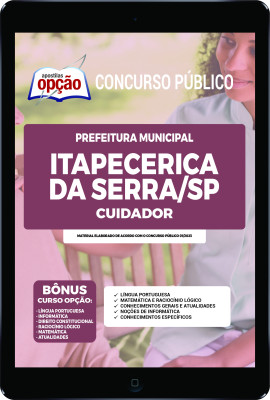 Apostila Prefeitura de Itapecerica da Serra - SP em PDF - Cuidador 