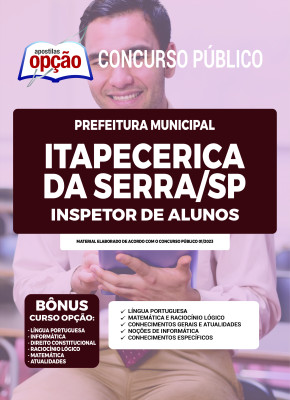 Apostila Prefeitura de Itapecerica da Serra - SP - Inspetor de Alunos