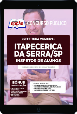 Apostila Prefeitura de Itapecerica da Serra - SP em PDF Inspetor de Alunos 