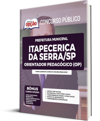 Apostila Prefeitura de Itapecerica da Serra - SP - Orientador Pedagógico (OP)