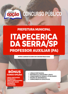 Apostila Prefeitura de Itapecerica da Serra - SP - Professor Auxiliar (PA)