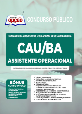 Apostila CAU-BA - Assistente Operacional