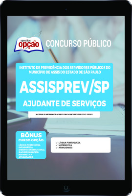 Apostila AssisPrev-SP - em PDF Ajudante de Serviços 