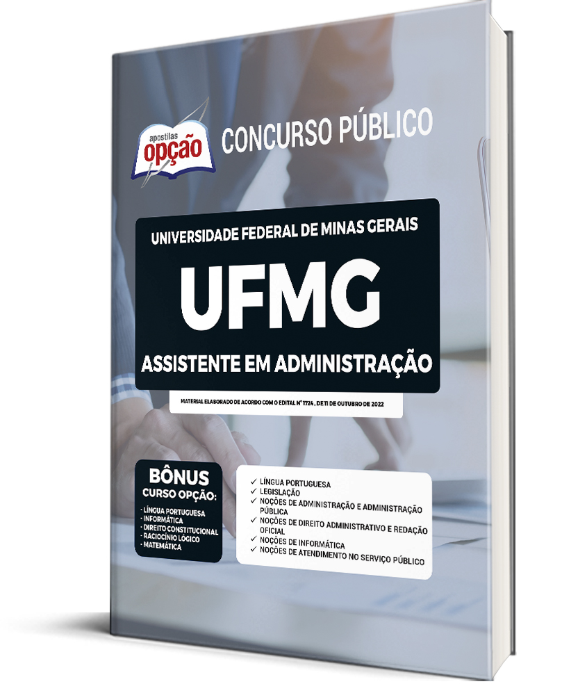 Apostila UFMG 2023 Assistente em Administração