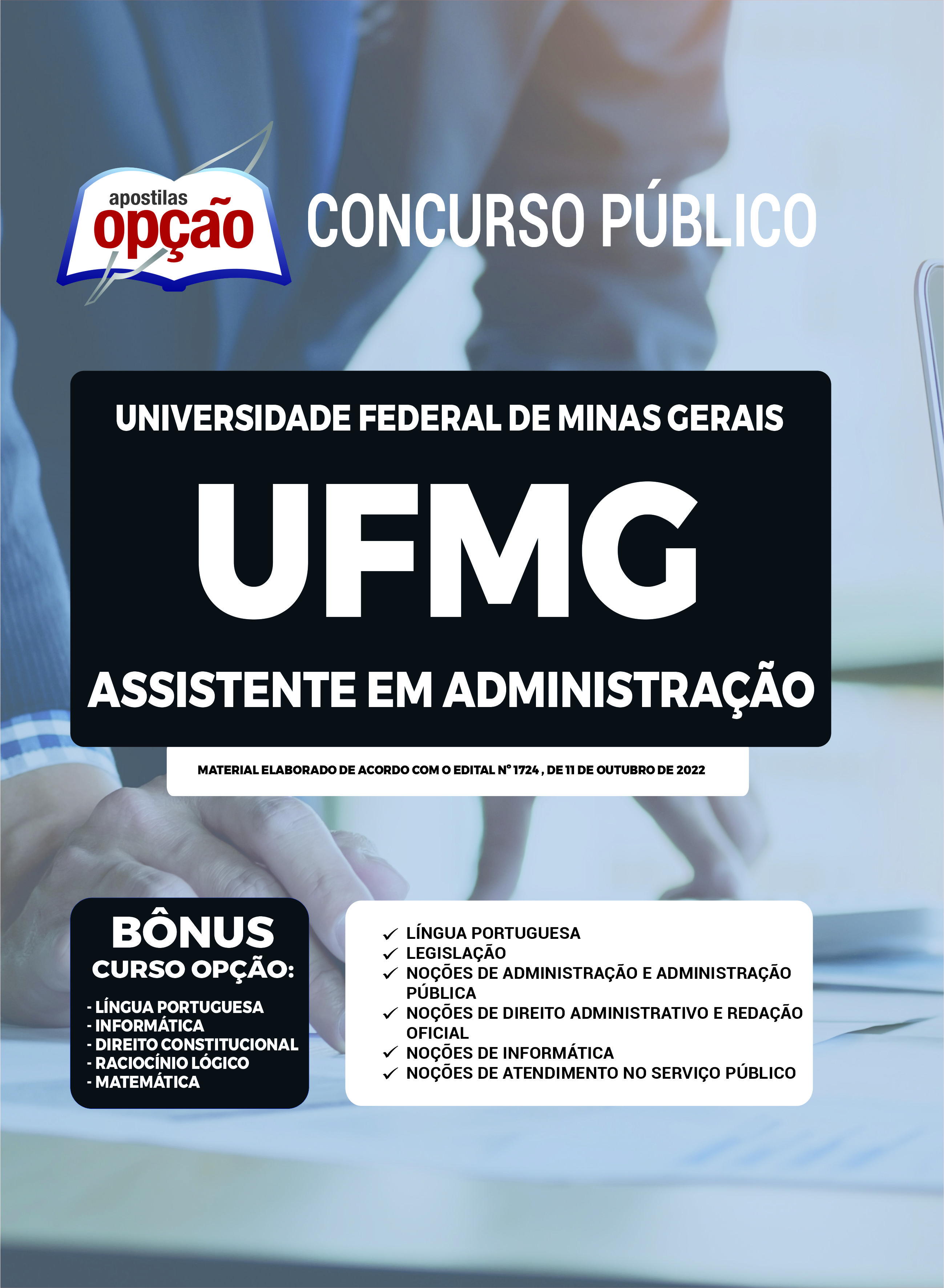 Apostila UFMG 2023 Assistente em Administração