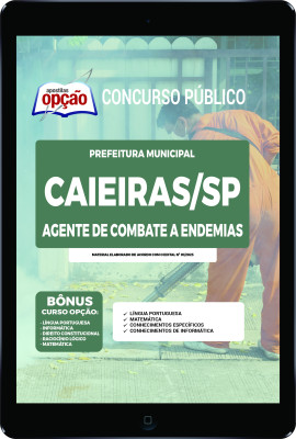Apostila Prefeitura de Caieiras - SP em PDF Agente de Combate a Endemias  
