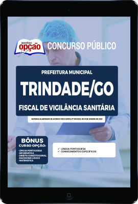 Apostila Prefeitura de Trindade - GO em PDF Fiscal de Vigilância Sanitária 