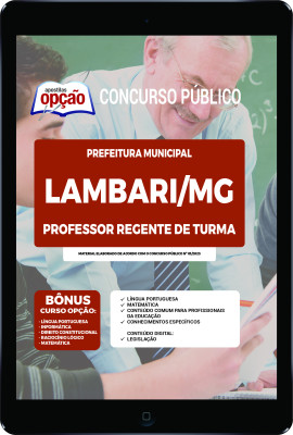 Apostila Prefeitura de Lambari - MG em PDF Professor Regente de Turma 