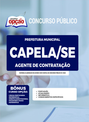 Apostila Prefeitura de Capela - SE Agente de Contratação