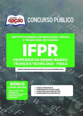 Apostila IFPR - Professor do Ensino Básico, Técnico e Tecnólogo - Física