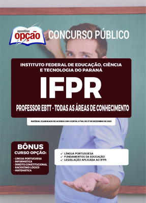 Apostila IFPR - Professor EBTT – Todas as áreas de Conhecimento