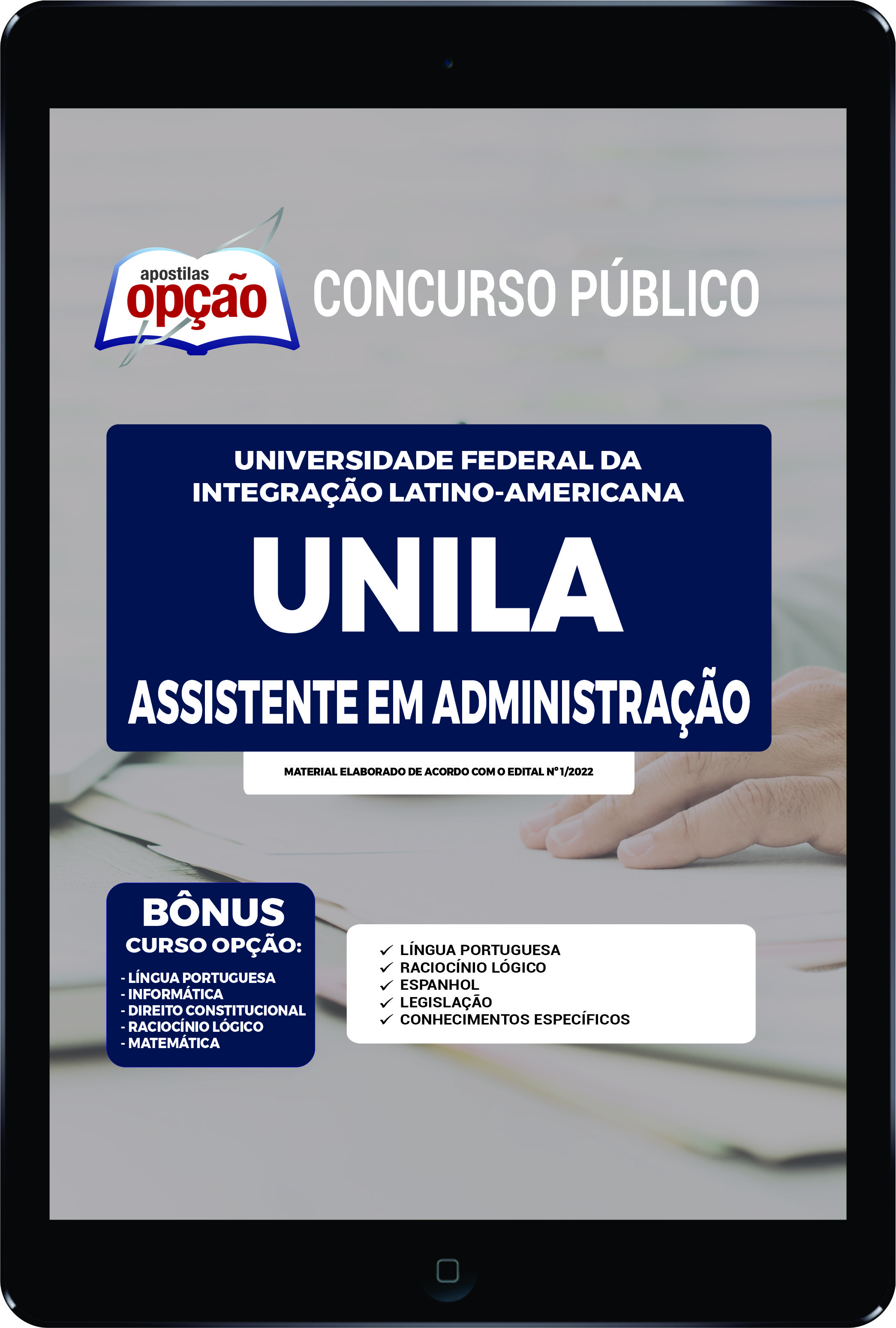 Apostila Unila - em PDF Assistente em Administração 2023