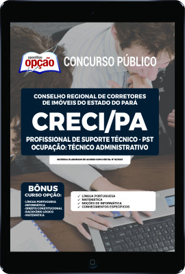 Apostila CRECI-PA - em PDF Profissional de Suporte Técnico - PST - Ocupação: Técnico Administrativo 