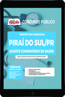Apostila Prefeitura de Piraí do Sul  - PR em PDF Agente Comunitário de Saúde 