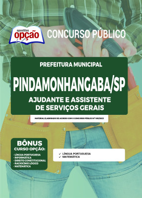 Apostila Prefeitura de Pindamonhangaba - SP Ajudante e Assistente de Serviços Gerais
