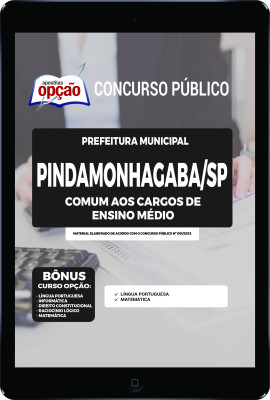 Apostila Prefeitura de Pindamonhangaba  - SP em PDF Comum aos cargos de Ensino Médio 