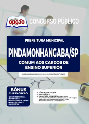 Apostila Prefeitura de Pindamonhangaba  - SP Comum aos Cargos de Ensino Superior