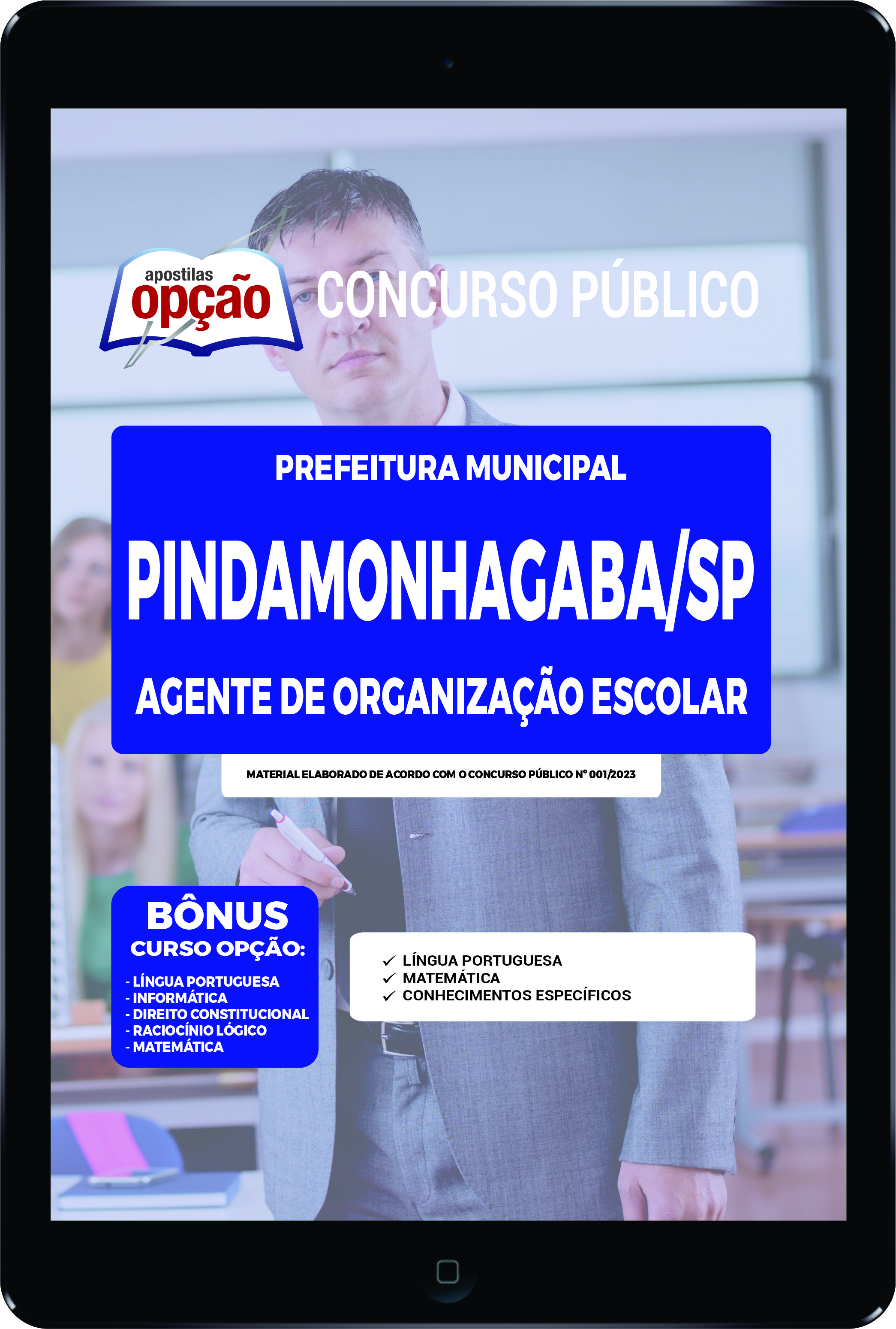Apostila Prefeitura  de Pindamonhangaba - SP PDF Ag og Escolar 2023