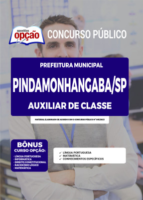 Apostila Prefeitura de Pindamonhangaba - SP Auxiliar de Classe