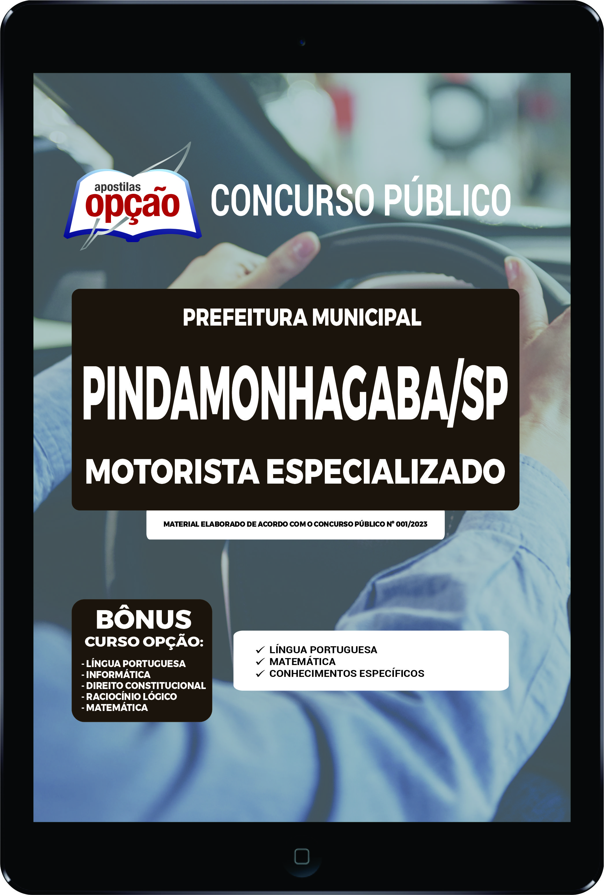Apostila Prefeitura de Pindamonhangaba - SP PDF Mot Espec 2023