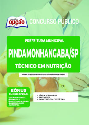 Apostila Prefeitura de Pindamonhangaba - SP Técnico em Nutrição