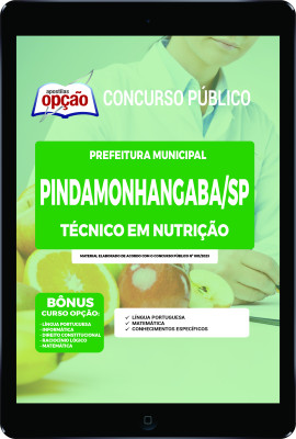 Apostila Prefeitura de Pindamonhangaba - SP  em PDF Técnico em Nutrição