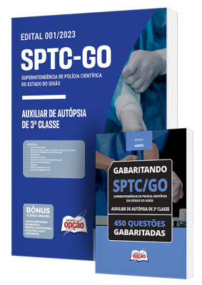 Combo Impresso SPTC-GO - Auxiliar de Autópsia de 3ª Classe
