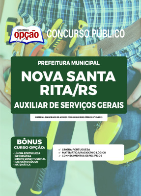 Apostila Prefeitura de Nova Santa Rita - RS - Auxiliar de Serviços Gerais