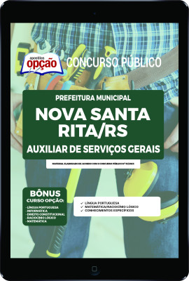 Apostila Prefeitura de Nova Santa Rita - RS em PDF - Auxiliar de Serviços Gerais