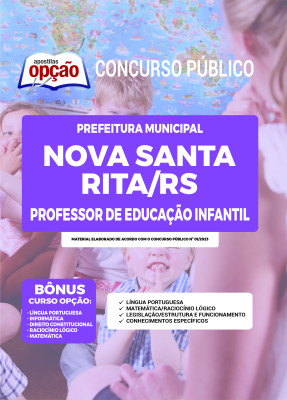 Apostila Prefeitura de Nova Santa Rita - RS - Professor Educação Infantil