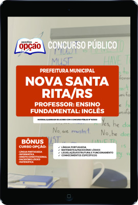 Apostila Prefeitura de Nova Santa Rita - RS em PDF - Professor – Ensino Fundamental: Inglês