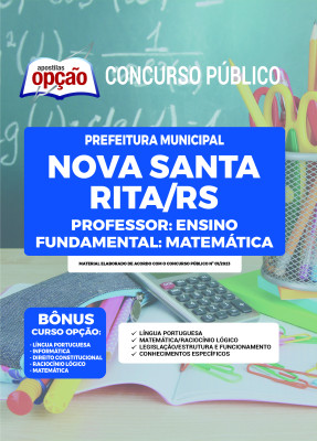 Apostila Prefeitura de Nova Santa Rita - RS - Professor – Ensino Fundamental: Matemática