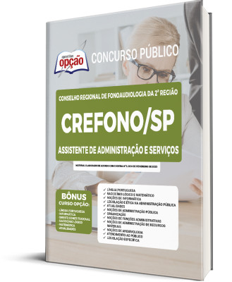 Apostila CREFONO-SP - Assistente de Administração e Serviços