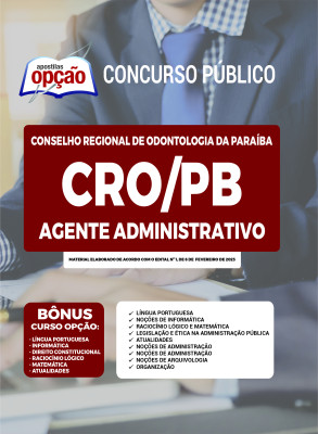 Apostila CRO-PB - Agente Administrativo