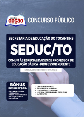 Apostila SEDUC-TO - Comum às Especialidades de Professor da Educação Básica - Professor Regente