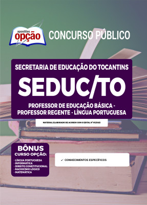 Apostila SEDUC-TO - Professor da Educação Básica - Professor Regente - Língua Portuguesa