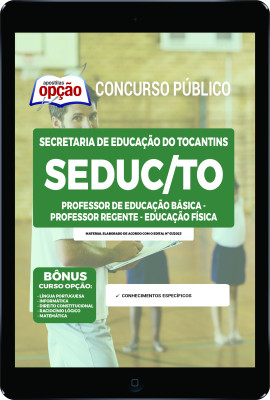 Apostila SEDUC-TO em PDF - Professor da Educação Básica - Professor Regente - Educação Física