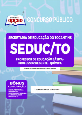 Apostila SEDUC-TO - Professor da Educação Básica - Professor Regente - Química