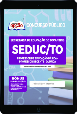 Apostila SEDUC-TO em PDF - Professor da Educação Básica - Professor Regente - Química