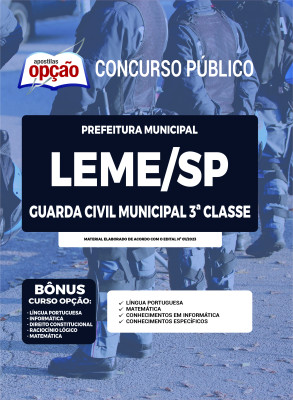 Apostila Prefeitura de Leme - SP Guarda Civil Municipal 3ª Classe
