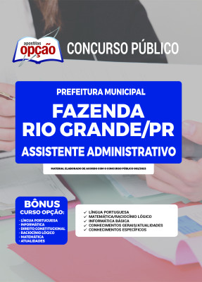 Apostila Prefeitura de Fazenda Rio Grande - PR Assistente Administrativo