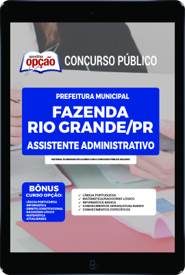 Apostila Prefeitura de Fazenda Rio Grande - PR em PDF Assistente Administrativo