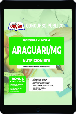 Apostila Prefeitura de Araguari - MG em PDF - Nutricionista