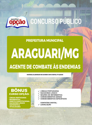 Apostila Prefeitura de Araguari - MG - Agente de Combate às Endemias