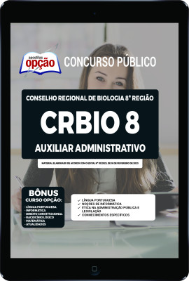 Apostila CRBio 8 em PDF - Auxiliar Administrativo