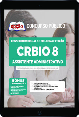 Apostila CRBio 8 em PDF - Assistente Administrativo