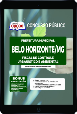 Apostila Prefeitura de Belo Horizonte - MG em PDF - Fiscal de Controle Urbanístico e Ambiental