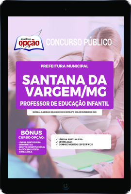 Apostila Prefeitura de Santana da Vargem - MG em PDF - Professor de Educação Infantil