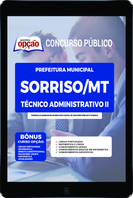 Apostila Prefeitura de Sorriso - MT em PDF Técnico Administrativo II
